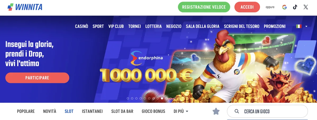 Il sito ufficiale di Winnita
